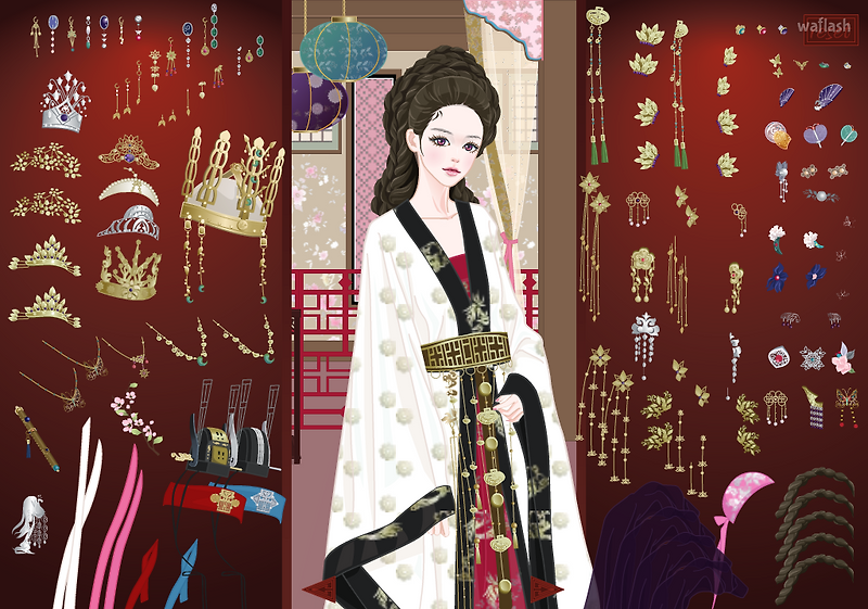 선덕여왕 옷입히기